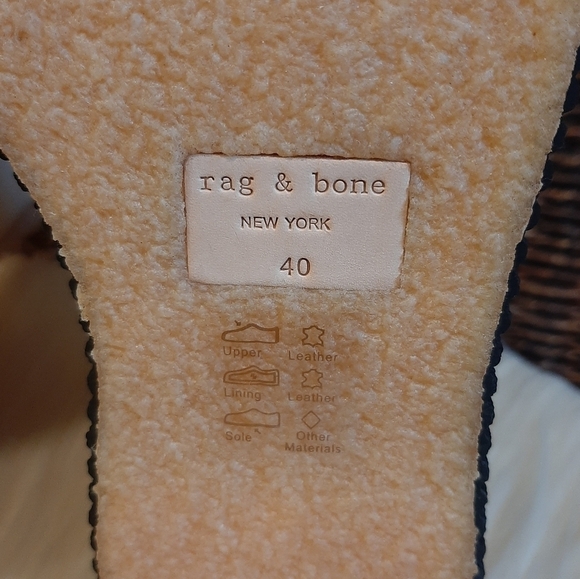 NIB Rag & Bone Sloane Wedge Chelsea Boots Suede Leather Paloma Cream 10 NEW - Picture 6 of 7